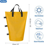 PATIKIL Canopy Weight Sand Bags, 4 Pack 112 Lbs Total Extra Large Weights Bags Waterproof Tent Leg Weights Sandbags for Outdoor Canopy Tent Sun Shelter Patio Ladder Yellow (18x9")