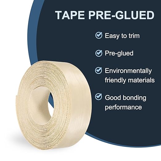 PATIKIL Birch Edge Banding, 2 in x 49.2 ft Wood Veneer Tape, Pre-glued Flexible