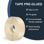 PATIKIL Birch Edge Banding, 2 in x 49.2 ft Wood Veneer Tape, Pre-glued Flexible