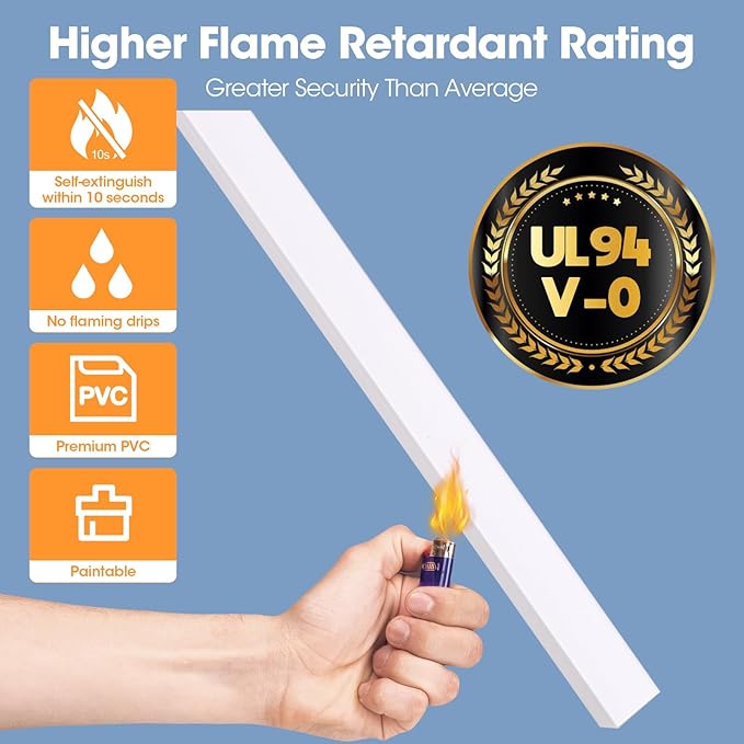 500in Cord Hider Kit, Cord Covers for Wires on Wall, Paintable Cable Raceway, Cord Hider for Wall Mount tv, tv Cable Hider Wall kit, Wire Covers for Cords, 32X L15.75 X W0.96in X H0.57in, White