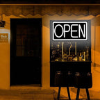 Open Signs for Business Ultra Bright LED Neon Open Signs 16 Inch Plug In Electric Light Up Open Sign with Hours ON/OFF Switch for Business Storefront Window Glass Door Shop Florists Bar Salon Cafes