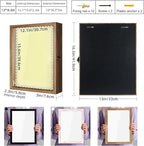 TJ.MOREE Shadow Box Display Case 13 x 16 Flowers Shadow Box Frame with Glass Window Picture Frame Wedding Bouquet Memorabilia Medals Photos Memory Box for Keepsakes