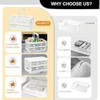 Plastic crates for storage,plastic baskets for organizing,14.96inch* 9.84inch* 7.87inch,Foldable Shopping crate with Handles,collapsible storage crate,basket for car Garden Kitchen,Bathroom,office