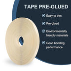 PATIKIL Birch Edge Banding, 1 Inch x 250 ft Wood Veneer Tape Pre-glued Flexible Plywood Edge Banding with Hot Melt Adhesive for Furniture Restoration
