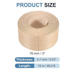 PATIKIL Red Oak Edge Banding, 3 in x 49.2 ft Wood Veneer Tape, Pre-glued Flexible