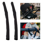 2Pcs Baby Stroller Armrest Protective Cover, Replacement Foam Handle Cover Pushchair Handle Covers Waterproof, Pushchair Handlebar Sleeve Toddler Pram Bumper Handle Warmer Gloves Cover Magnet Closure