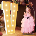 imprsv 4FT Marquee Letters Large Light Up Letters for Birthday Party Decor Wedding Decorations, Marquee V for Party Decoration Large Signs Arch Kit Decorations