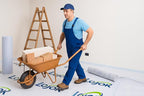 Temporary Floor Protection for Construction Projects, Floor Protection Film-Protects Hardwood, Tile, Carpet, Countertops, Bathtubs and More,Coverage of 325 SQFT (39.5''x100'-White)