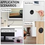 2-3/8 Inch(60mm) Desk Grommet,13 Pieces Wire Grommet, Desk Hole Cover for Cables with Hole Saw,Plastic Cable Cord Wire Hole Cover for Desk, Table,Cabinet,Countertop and Other Furniture(Black)