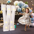imprsv Marquee Light Up Letters, 3FT Marquee Letters for Birthday Baby Shower Wedding Decorations Light Up Letters for Engagement Party Decor, Large Marquee Letters for Party Decorations, Letter W