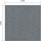 Carpet Tile 24” X 24” Self Adhesive Carpet Floor Tiles Anti-Slip Reusable Carpet Squares Peel and Stick Carpet Floor Tile Easy Install DIY for Bedroom Living Room (21, Dark Grey)