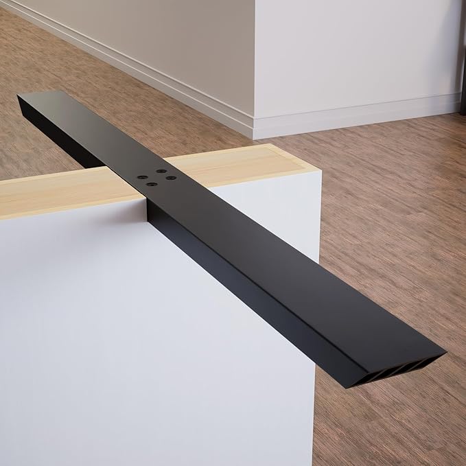 Heavy Duty 44 Inch Industrial Flat Wall Countertop Support Bracket in American Made Ribbed Aluminum, Countertop Support, Kitchen Projects, Outdoor Projects, Commercial Spaces, DIY Home Renovations