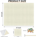 Large Felt Bulletin Board 35x47 Inch, 12pcs Peel and Stick Felt Wall Tiles Modern Push Pin Board for Wall Organization