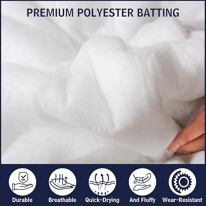 Dacron Polyester Cushions Wrap for Foam Padding, Batting for Upholstery,Quilt Batting by The Roll,200 GSM Upholstery Batting Medium Thick, Upholstery Batting, Cushions & DIY -36 inch * 10 Yards