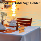 20 PCS 3.5 x 2.5 inch Small Acrylic Sign Holder, Mini Acrylic Food Signs Labels for Party Buffet, Retail Price Display Holder, Clear Plastic Counter Top Stand for Place Cards, Name Card, Wedding Signs