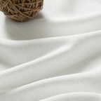Nanspring Ivory Linen Back Tab Curtains 94 Inch Length for Living Room 2 Panel Set Neutral Modern Farmhouse Window Curtain Privacy Semi Sheer Linen Drapes Rustic Pinch Pleated Look Curtain