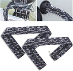 2PCS 48-Inch Trolling Motor Cable Sleeve,Zippered Rigging Sleeve,Made of Neoprene Thick Trolling Motor Sleeve,Great for Cover Wire and Extension Cords (Camouflage Blue)