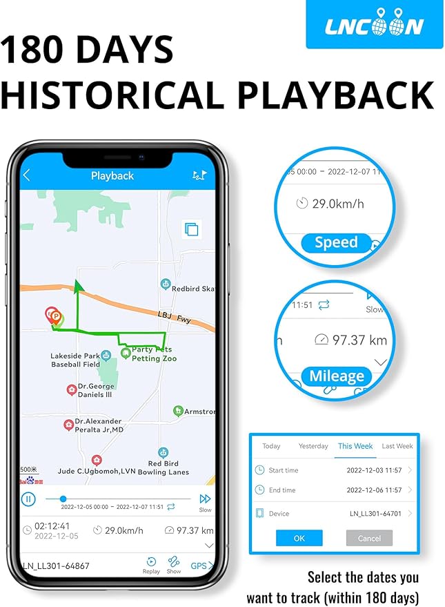4G GPS Tracker for Vehicle, Real-time Tracking Device for Car Hidden, Accurate Positioning with IP65 Waterproof, Removal Alert for Vehicle Management, Asset Tracking-Subscription Required