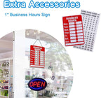 KEBE LED Open Sign, 23" x 14" Large High Visibility Advertisement Board Bright Electric Display Sign Flashing Light for Walls Business Window Bar Shop Hotel