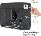 Tablet Wall Mount Lockable Tiltable Anti Theft Security, Compatible with 10.9" iPad 10th, Pro 11" 1 2 3 4, Air 4 5, Air 11", iPad 11"(A16) - BSW102BA