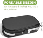 Tirrinia Large Insulated Picnic Basket, 34L Water Resistant & Leakproof Collapsible Portable Cooler Basket Set with Aluminium Handle for Travel,Foldable Grocery Bag, Black