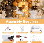 imprsv 4FT Marquee Numbers,DIY Light Up Numbers for 30th Birthday Decorations, Party Party Decorations,Anniversary Party Decor,Mosaic Number for Balloons Number 3,Pre-Cut Foam Board Kit