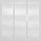 Repa Market 12x12 Inch Air Vent Cover/White Galvanized Steel Louvered Grill Cover with Mesh Screen/Wall or Ceiling Vent/Durable Flush Mount HVAC Register for Indoor and Outdoor Ventilation
