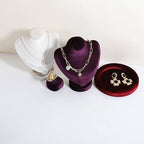 GemeShou Purple Ring Display Stand for Jewelry, Velvet Single Ring Holder for selling, Cute Jewelry Display for Show【Purple】