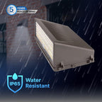 Konlite - 63W/45W/30W Full-Cutoff LED Wall Pack Lights, Selectable Wattage & CCT (5000K/4000K/3000K), LED Wall Light, Energy Efficient, Durable, Outdoor Commercial Wall Pack Light, 9797LM