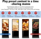 Indoor Digital Signage Display Floor Standing Advertising Kiosk Android System with WiFi HDMI/USB Input Auto AD Player (Non-Touch Screen, 49 inch)