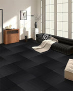 Carpet Tiles, Carpet Squares, Office Carpet Tiles Removable, Carpet Tile Flooring for Basement, 20" x 20" Berber (Loop Pile), Gradient Black, 0.24" Pile Height (12 Tiles, 32 sqft/Box)