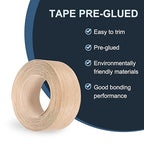 PATIKIL Red Oak Edge Banding, 2 in x 25 ft Wood Veneer Tape, Pre-glued Flexible