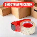 Darice Packaging Tape with Dispenser - 2 Pack Heavy Duty 1.88" x 100 yds Strong and Durable Clear Tape for Moving, Shipping and Storage, 3 inch Core, Clear Package Tape