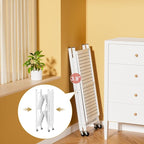 ALANNG Storage Shelves with Wheels, Bookshelf with Storage, No Assembly Metal Rack Cart for Kitchen, Office, Laundry, Garage (3 Tier, White)