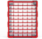 INTERTOOL Small Parts Organizer for Hardware & Screws | 60 Removable Bins with Dividers | Wall Mount or Desktop Craft & Lego Storage Cabinet | 19” x 15” x 7” BX08-4016