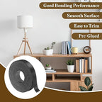 uxcell Black Edge Banding Tape, 7/8 Inch x 50ft Pre-Glued Flexible Veneer Edge Edging Strips Wood Tape for Cabinet Repair and Furniture Restoration