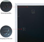 VCK Poster Frames 11x17 White Set of 5,Solid Wood Picture Frames for Wall Mounting Hanging Art and Puzzle Frame