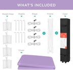 Best Choice Products 10x10ft 1-Person Setup Pop Up Canopy Tent Instant Portable Shelter w/ 1-Button Push, Case, 4 Weight Bags - Lilac/White