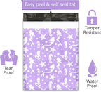 12x15 (50) Purple Mermaids Designer Poly Mailers Waterproof Self Sealing Tear Resistant Polymailers Shipping Envelopes Premium Printed Bags For Small Businesses
