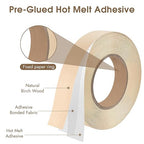 BEVTEE Birch Edge Banding, 7/8 Inch x 50 ft Wood Veneer Roll Pre-glued, Flexible Birch Iron-on Veneer Edge Band for Plywood & Furniture Edging, Natural Wood Color for DIY & Professional Projects