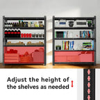 72" H Garage Shelving 3250 LBS Storage Shelves Heavy Duty，5 Tier Adjustable Metal Shelving Unit for Storage Rack Warehouse, Pantry, Closet, Kitchen (72 * 55 * 24)