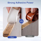 U-Shape Edge Banding, 9.8 ft TPE Self Adhesive Veneer Edging Trim Flexible Edge Protector, Furniture Edge Strip for Countertop Table Cabinets Shelves Restoration (White, 3m×9mm)