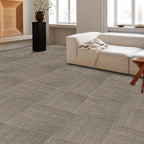 Heavy Duty Commercial Carpet Tiles 24" x 24", 18 Pcs/72 sq ft (FlexLok tabs Included),Non-Slip Soft Square Carpet Floor Tile for Office Bedroom Living Room Kitchen Garage Gym (Khaki)