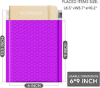 GSSUSA Purple Bubble Mailers 6X10 Inches 500 Pack, Padded Poly Bubble Mailer, Small Padded Envelopes Strong Adhesion Bubble Envelopes,Self-Seal Mailing Envelopes for Small Business,Package Supplies