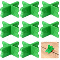 8 Pcs Deck Spacer Tool, Green Deck Board Spacers with 4 Thicknesses 1/16", 1/8", 3/16", 1/4", Deck Spacers Jig Clamp for Pressure Treated Composite Decking Boards