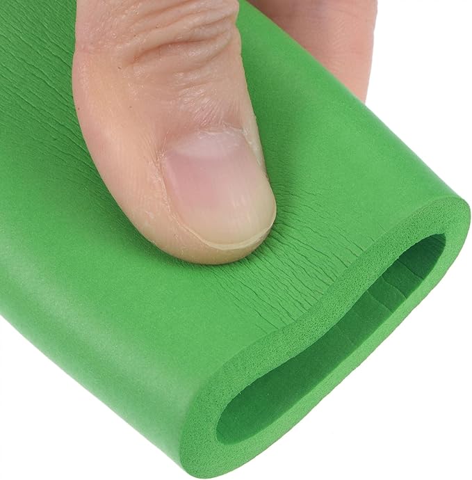 uxcell Foam Tubing for Handle Grip Support, 25mm ID 35mm OD 1m Length Green