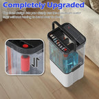 Mop and Bucket Set,Midyb Flat Mops and Bucket System with 2 Microfiber Pads,Mop and Bucket with Wringer Set,Automatic Separates Dirty and Clean Water,Wet and Dry Use Mops for Floor Cleaning