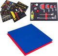 5S Tool Box Shadow Foam Organizers (2 Color) Custom Size ROLL (48" x 108", Blue Top/Red Bottom)…