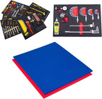 5S Tool Box Shadow Foam Organizers (2 Color) FITS STOR-LOC Tool CHESTS (24.50" x 28.75", Blue Top/Red Bottom)…