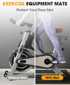 Walking Pad Mat for Carpet Floor, 102"x36", Treamill Mat for Hardwood Floors, High Density, 1/3 Thickness, Folable, Floor Protection for Bike, Elliptical, Treadmill